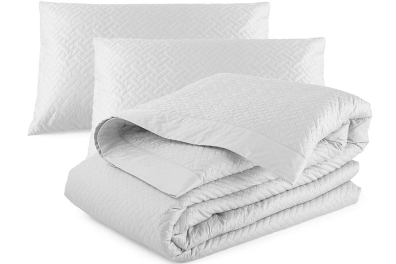 Quilted Siena Duvet Cover and pair pillowcases